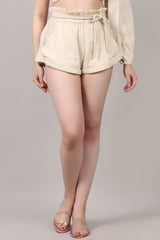 Organic Cotton Shorts  with Drawstring