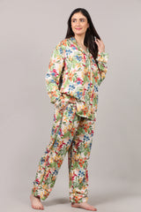 Floral Printed Modal Satin Co-Ord Set