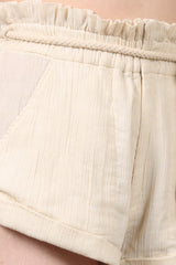 Organic Cotton Shorts  with Drawstring