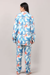 Tropical Printed Modal Satin Co-Ord Set