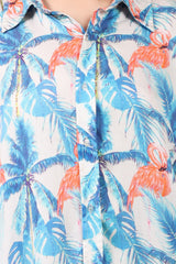 Tropical Printed Modal Satin Co-Ord Set