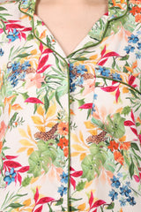 Floral Printed Modal Satin Co-Ord Set