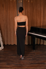 Black Two-Piece Strapless Co-Ord