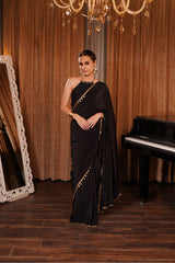 Embellished Halter Saree