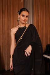Embellished Halter Saree