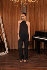 Embellished Halter Top and Trouser