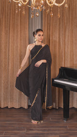 Embellished Halter Saree