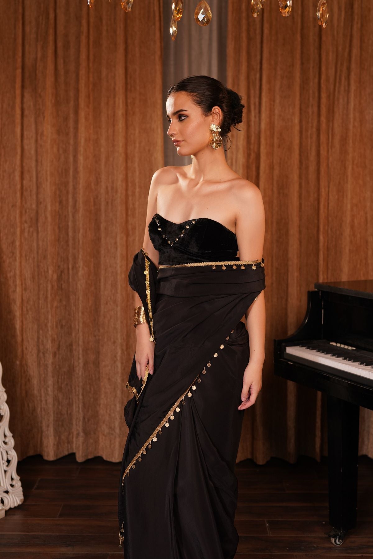 Strapless Corset Saree
