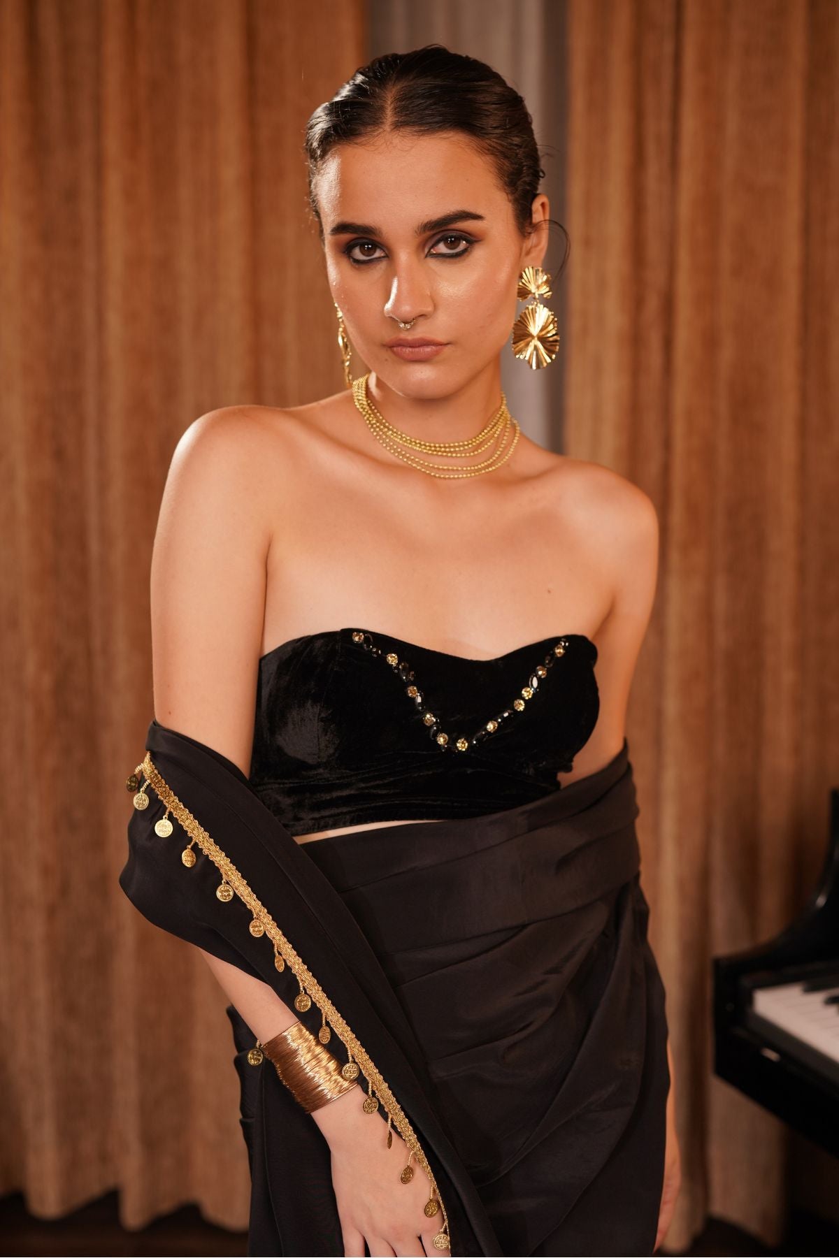 Strapless Corset Saree